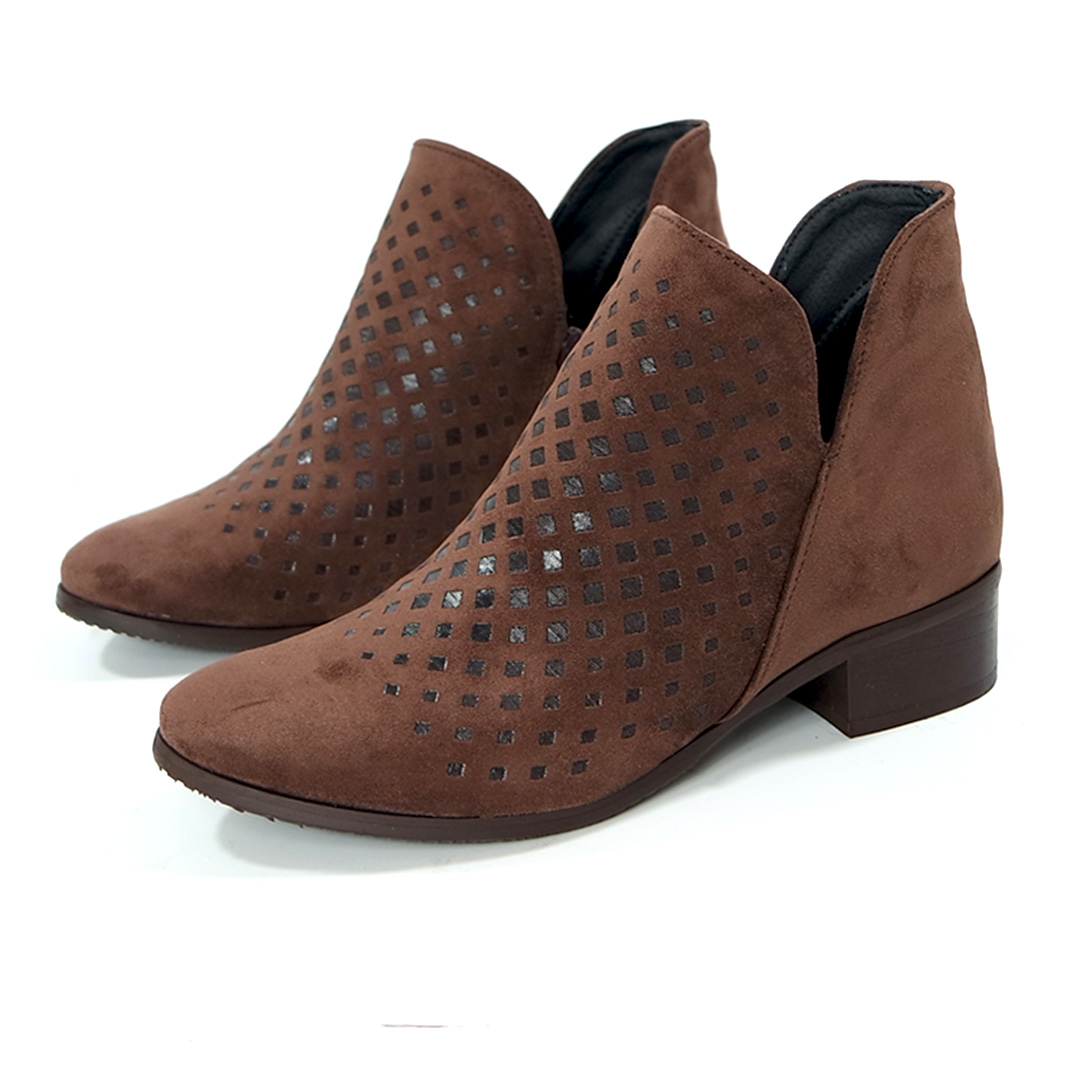 krótkie brązowe botki Kamex-But