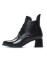 Damskie czarne botki na obcasie 12667 potocki