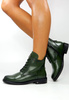 Damskie zielone botki Potocki