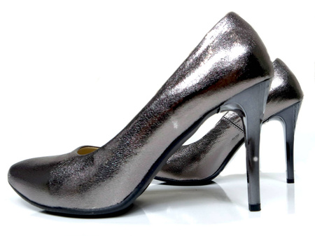 Damskie grafitowe szpilki 3d