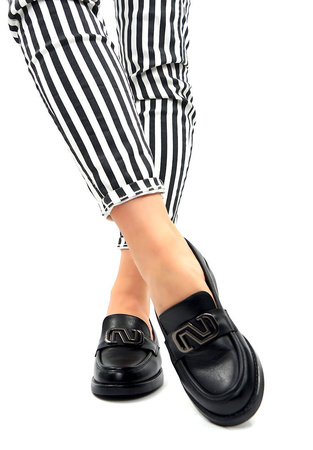 Damskie czarne baleriny Potocki