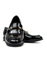 Damskie czarne lakierowane baleriny Potocki