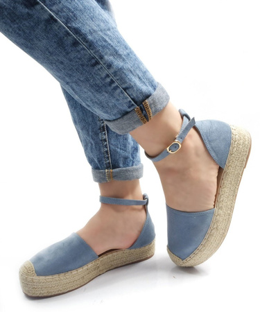DAMSKIE NIEBIESKIE SANDAŁY BLUE