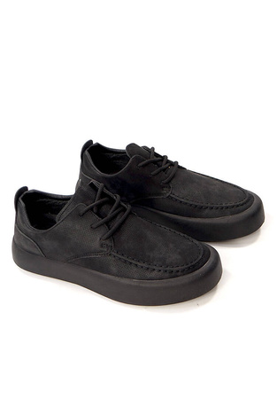 Wiązane półbuty męskie Nowacki TMF2023M-0443-C czarne