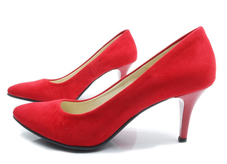 DAMSKIE CZERWONE CZÓŁENKA 7 CM