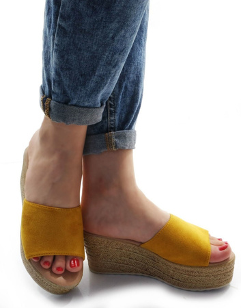 DAMSKIE ŻÓŁTE KLAPKI