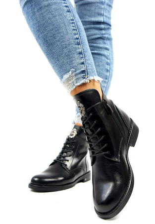 Damskie czarne botki Potocki