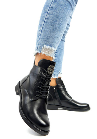 Damskie czarne botki Potocki