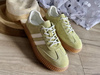Damskie zielone lekkie skórzane obuwie sportowe półbuty 