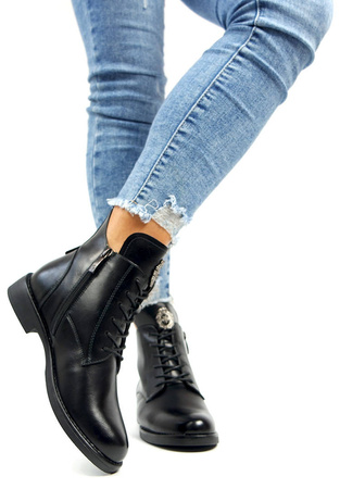 Damskie czarne botki Potocki