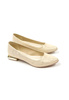 Damskie złote czółenka baleriny