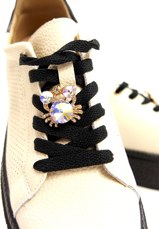 Damskie beż/czarny bardzo lekkie obuwie sportowe skóra naturalna