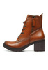 Damskie brązowe botki wyższe Potocki