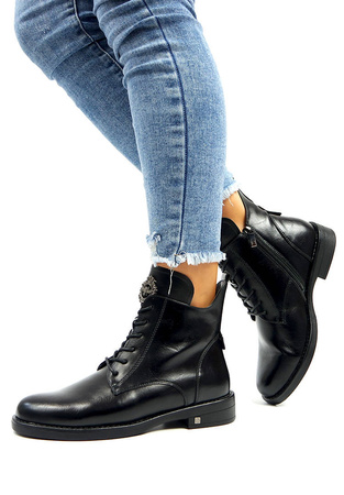 Damskie czarne botki Potocki