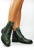 Damskie zielone botki Potocki