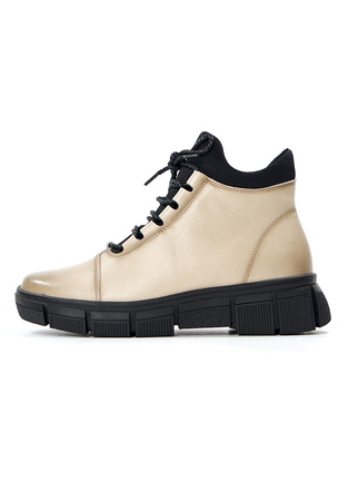 Damskie beżowe botki SKÓRA 19341 Cambell